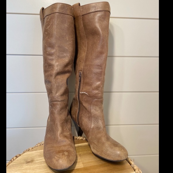 INC International Concepts Distressed Taupe Lester Boots - Picture 2 of 7